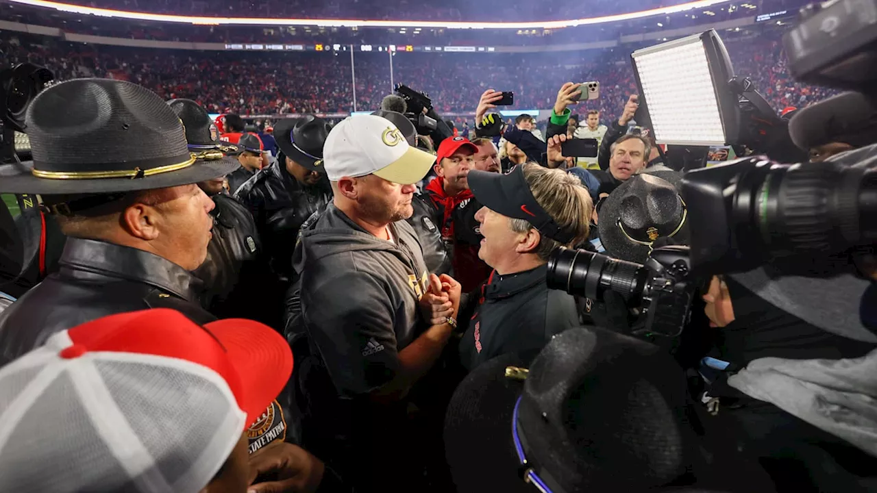 Kirby Smart's Gesture to Brent Key After Georgia-Georgia Tech Game Was Pure Class