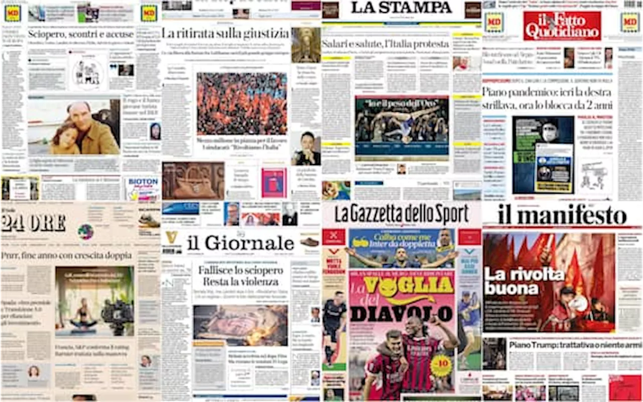 Le prime pagine dei quotidiani di oggi 30 novembre: la rassegna stampa di Sky TG24