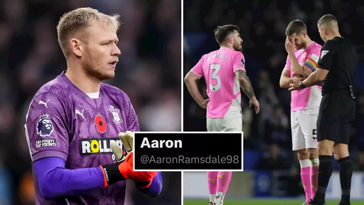 Southampton's Ramsdale Tweets Frustration Over Long VAR Decision