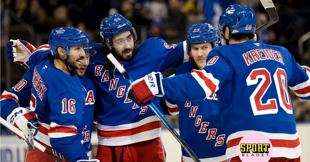 New York Rangers Brotts En Femmatcher lång Förlustsvit Mot Montreal, Zibanejad Fullbär Gordie Howe Hattrick