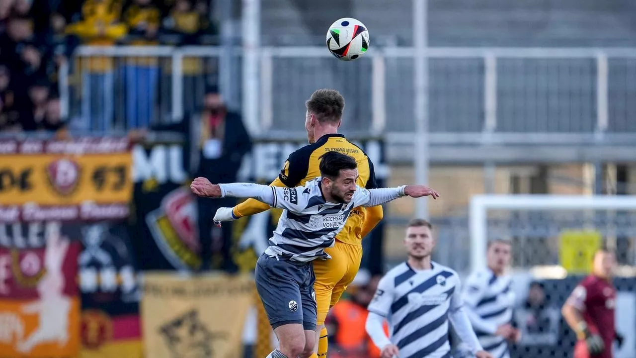 Dresden gewinnt Topspiel beim SV Sandhausen