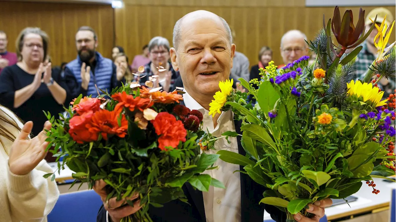 Kanzler als SPD-Direktkandidat in Potsdam nominiert: Das Fernduell mit Friedrich Merz verliert Olaf Scholz knapp