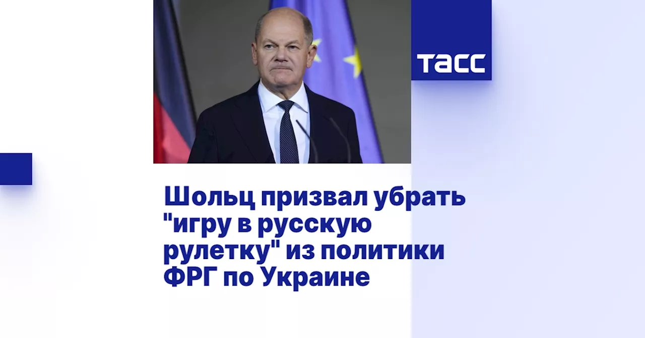 Шольц призвал убрать 'игру в русскую рулетку' из политики ФРГ по Украине