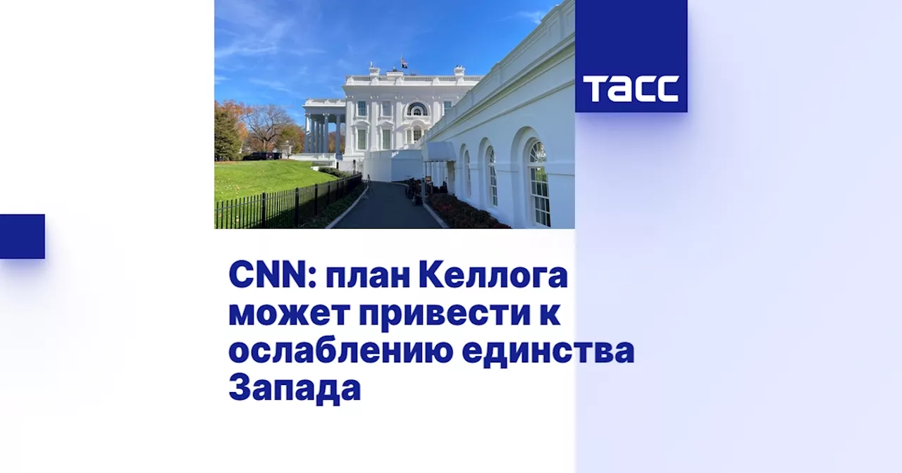 CNN: план Келлога может привести к ослаблению единства Запада