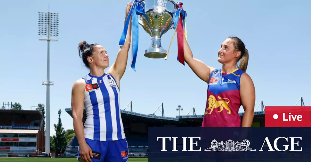 AFLW grand final 2024 LIVE updates North Melbourne Kangaroos, Brisbane