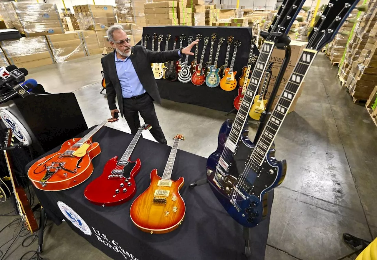 More than 3,000 fake Gibson guitars seized at Los Angeles port