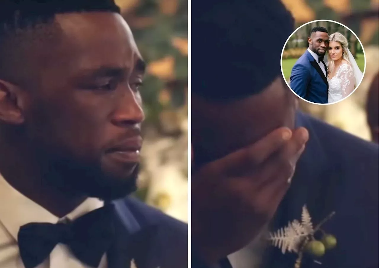 Siya Kolisi Weeps on Wedding Day in Emotional Throwback Clip