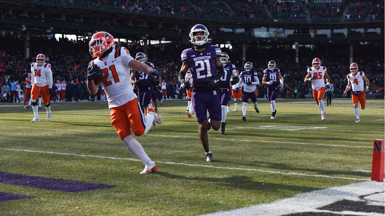 Aidan Laughery's Three Touchdowns Lead Illinois to Victory Over Northwestern