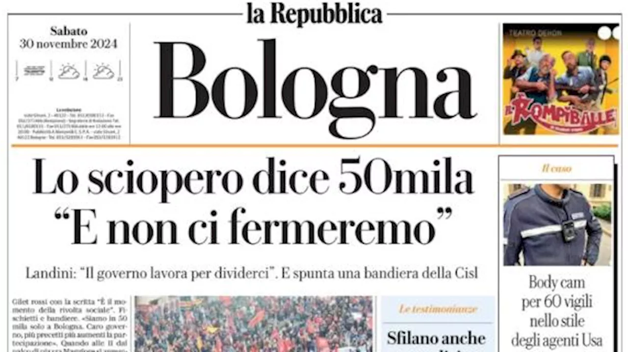 La Repubblica (ed. Bologna): 'Bologna-Venezia, Bettarini doppio ex: 'Partita aperta''