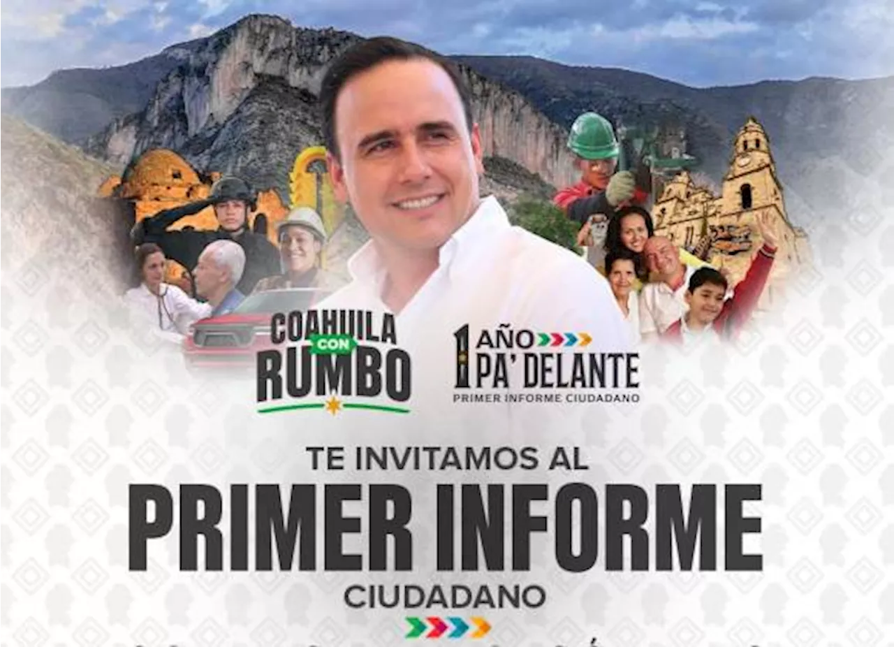 Sigue la transmisión EN VIVO del Primer Informe Ciudadano de Manolo Jiménez, gobernador de Coahuila