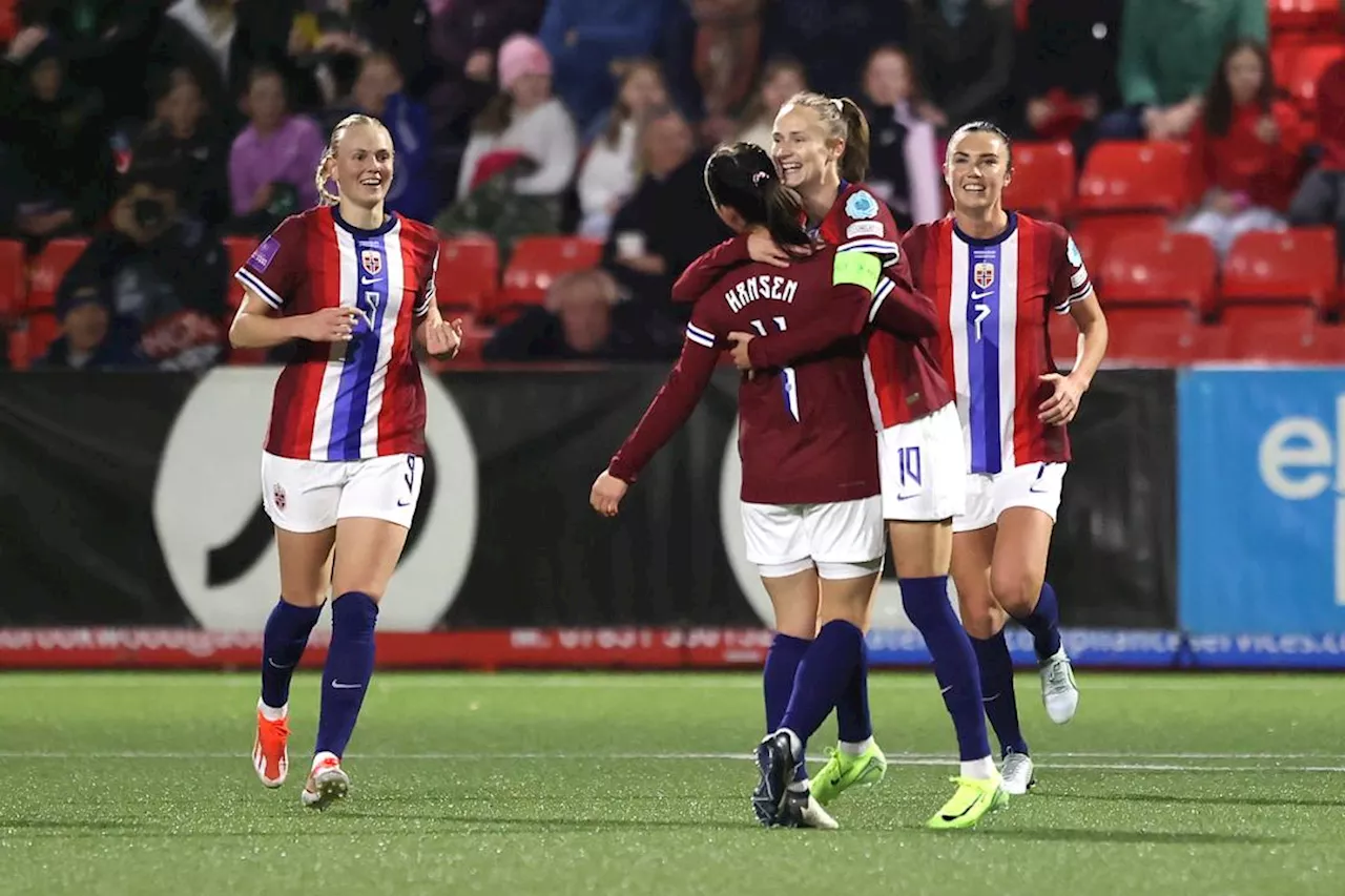 Norge vant første kamp mot Nord-Irland i EM-playoff
