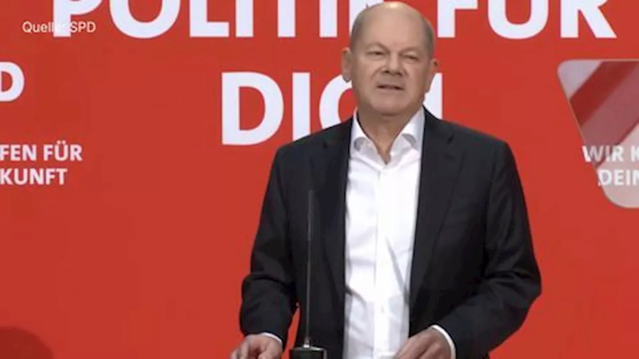 Scholz schwört SPD auf harten Wahlkampf ein