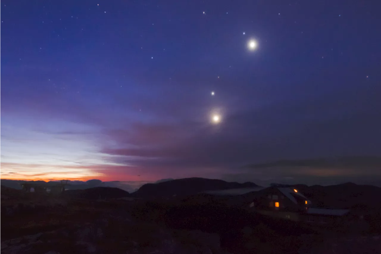 La Luna danza tra i pianeti nel cielo di novembre