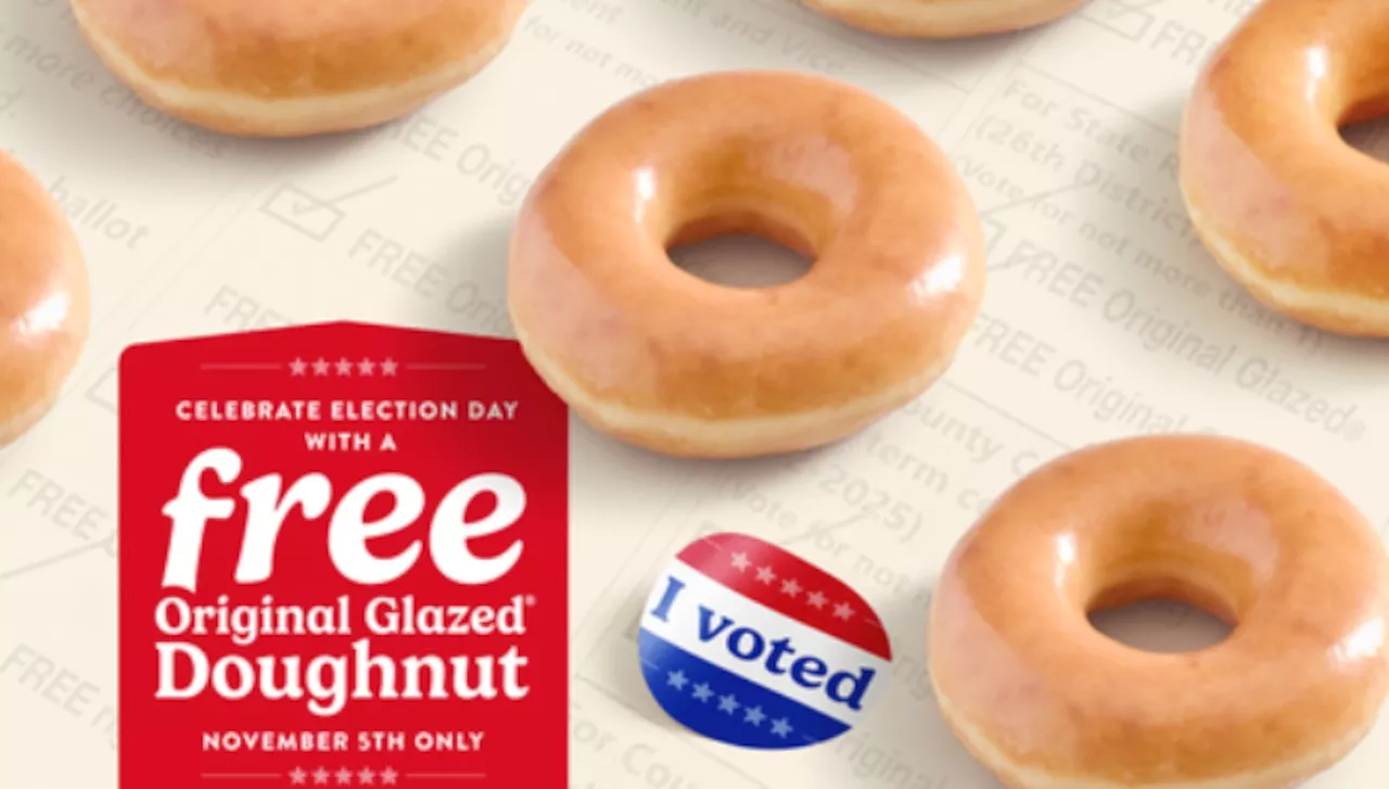 Krispy Kreme is giving out free doughnuts on Election Day: Here’s how to get one