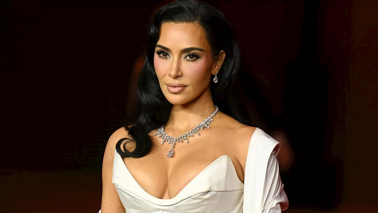 Kim Kardashian Paired Princess Diana's Necklace With Very Not-Diana Hair—See the Photos