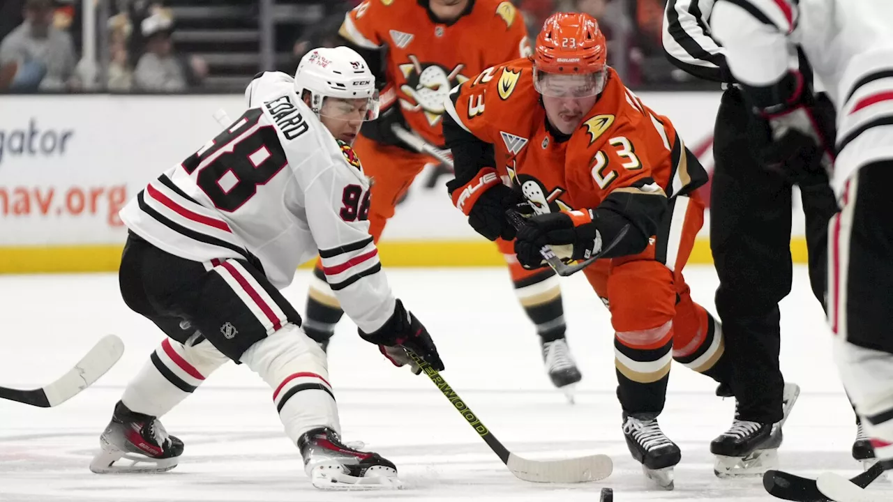 Bedard has 3 assists as Blackhawks defeat Ducks 4-2