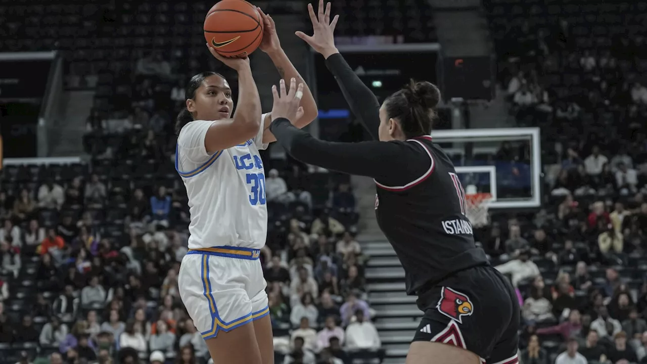 No. 5 UCLA women overcome slow start to beat No. 17 Louisville 66-59 in Paris