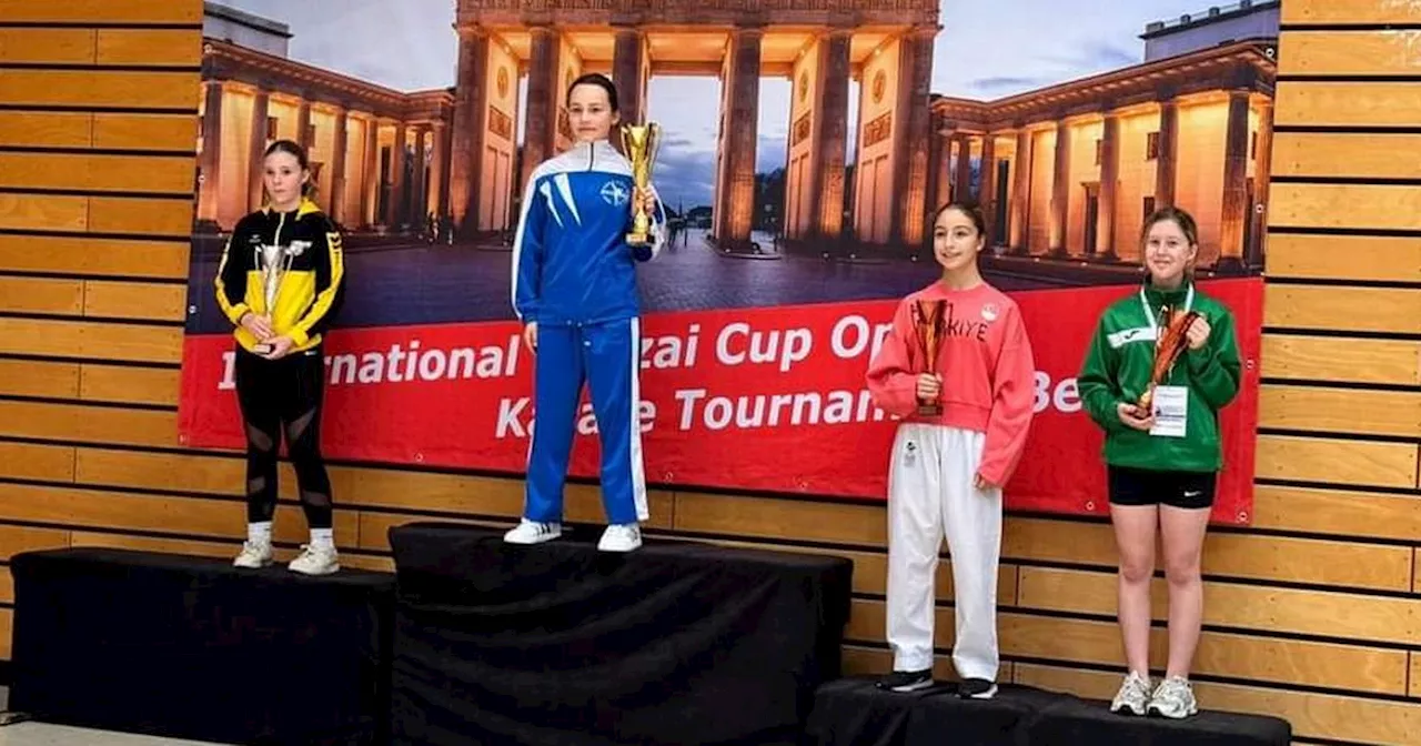 Belfast schoolgirl celebrates karate medal success at Banzai Cup in Berlin