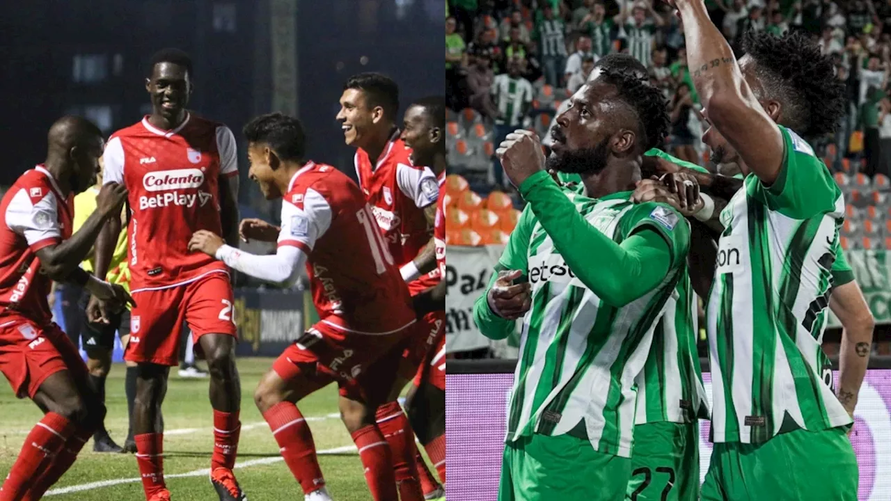 Atlético Nacional vs. Santa Fe: así está el historial por torneos cortos