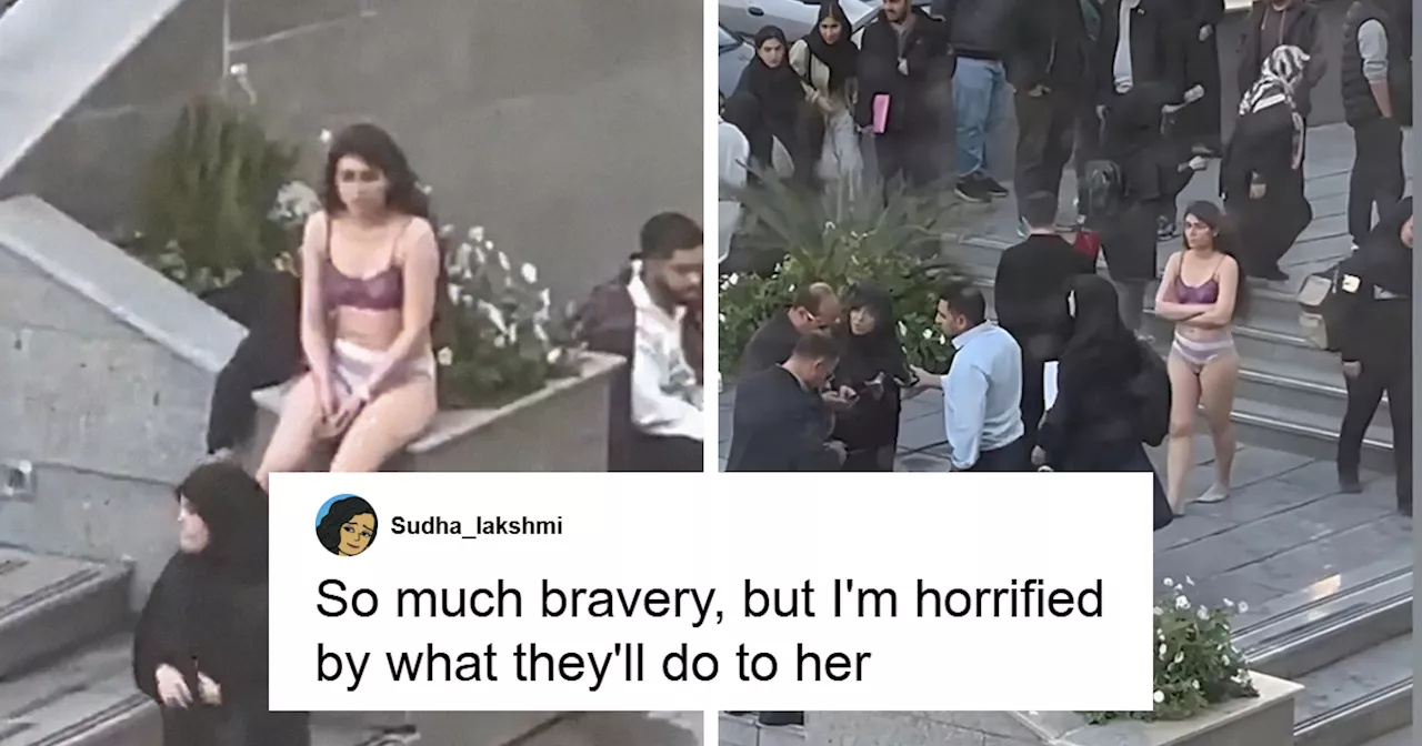 'I'm Horrified': Student's Violent Arrest For Publicly Stripping To Protest Hijab Law Goes Viral