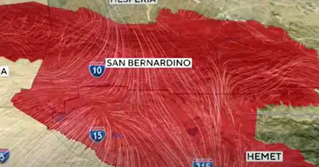 Gusty Santa Ana winds prompt red flag warning through San Bernardino County