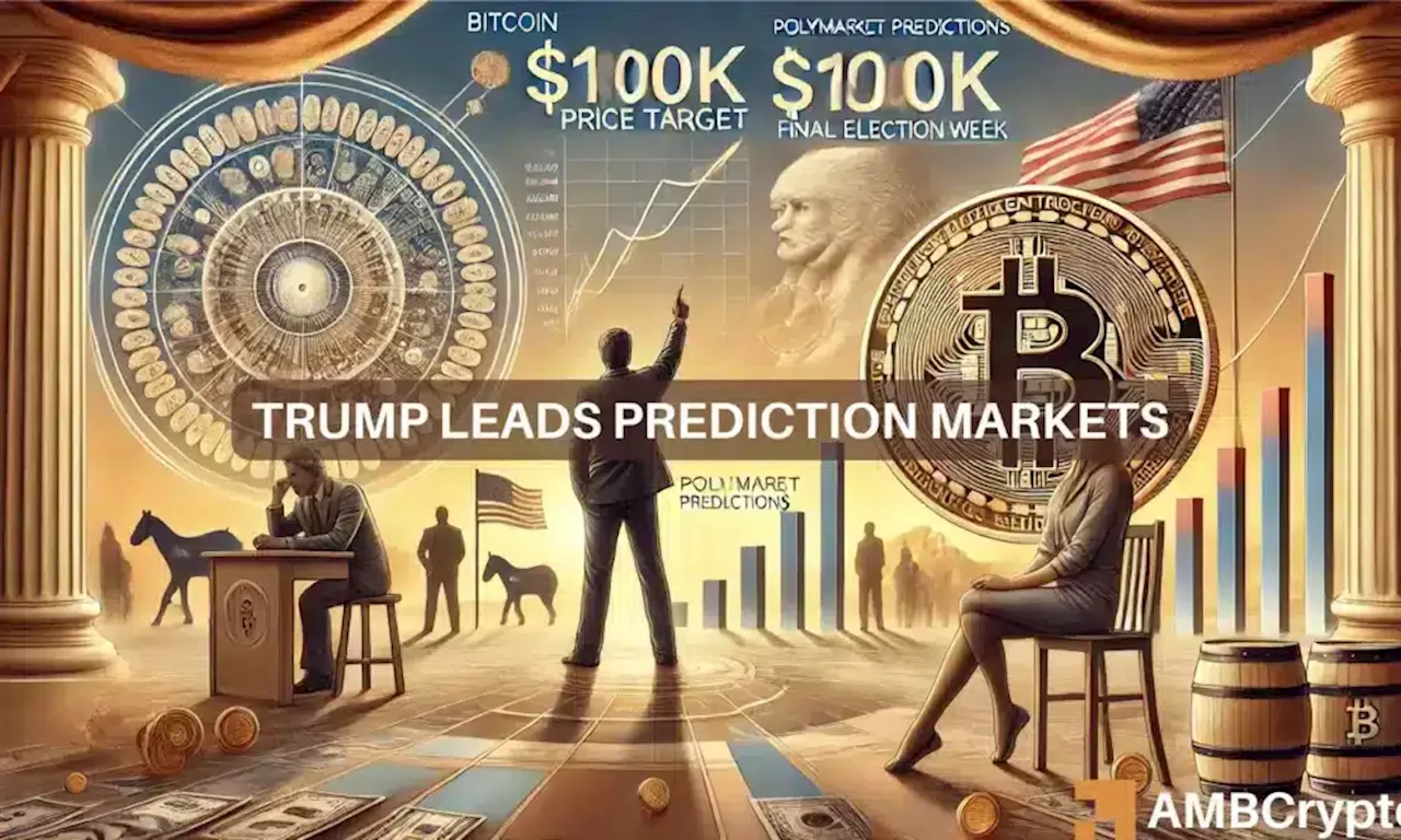 Trump leads Harris on Polymarket; Bitcoin’s price will be affected IF…