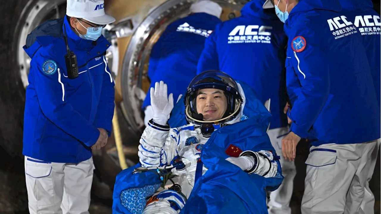 China space station crew returns to Earth after 6 months in space