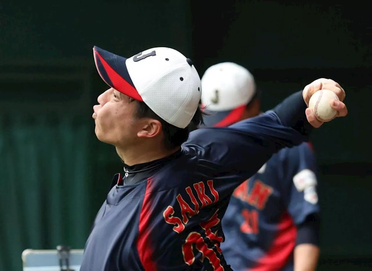 侍・才木 宝刀フォーク修正に手応え 吉見投手コーチは絶賛「エース格として期待」