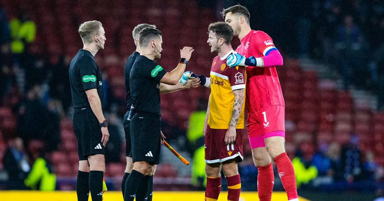 What ref told Motherwell players about Rangers' winner after Halliday exploded