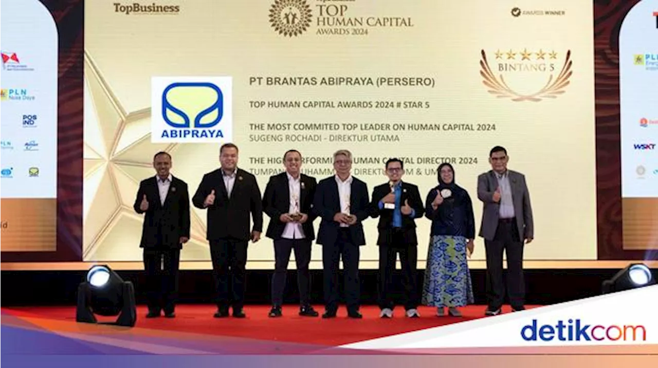 Brantas Abipraya Raih 3 Penghargaan di Ajang Top Human Capital Awards 2024