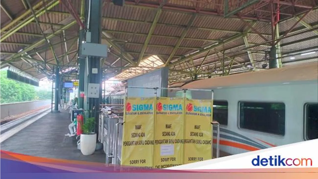 KAI Lakukan Perawatan & Perbaikan Eskalator Stasiun Gambir