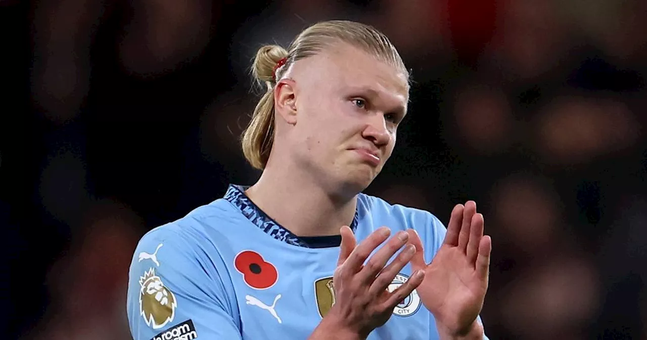 Erling Haaland goes down in Man City training and screams in pain as Liverpool watch on