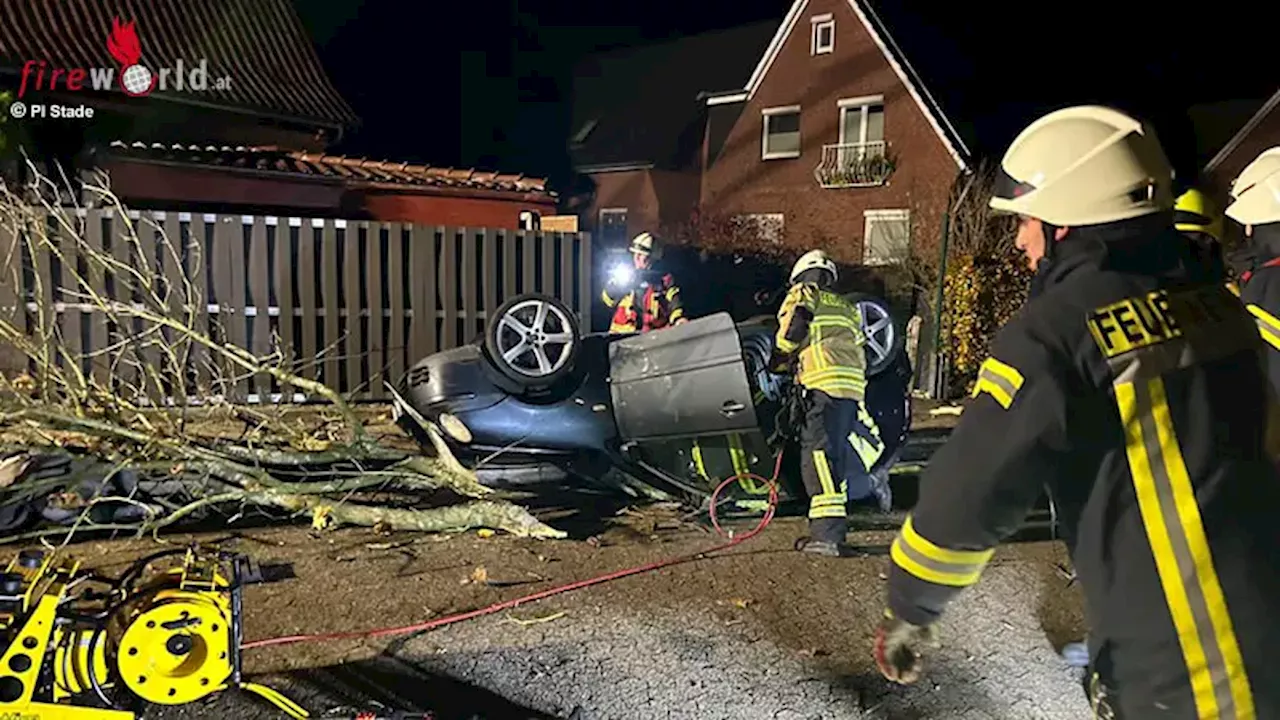 D: In 30er-Zone gegen Baum geprallt → zwei Tote (19, 23), eine Schwerverletzte (16) in Harsefeld