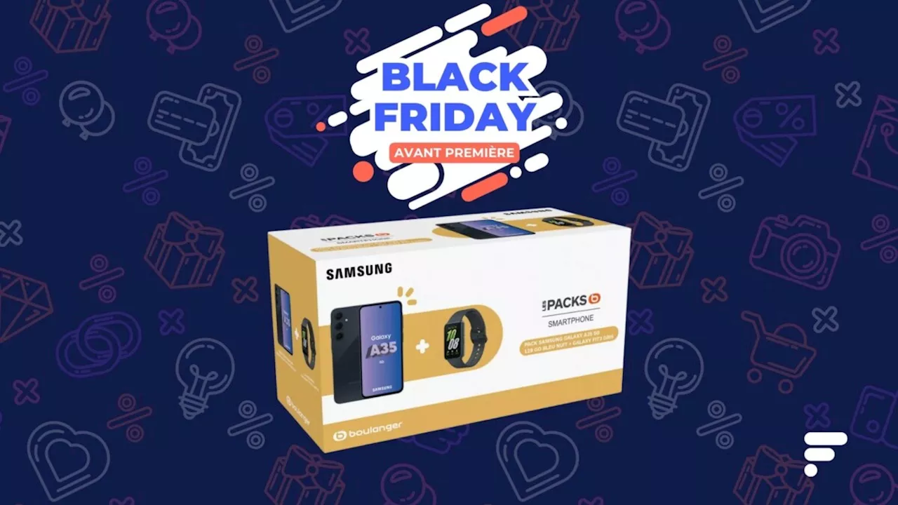 Ce pack Samsung Galaxy A35 + Galaxy Fit 3 baisse son prix avant que le Black Friday ne commence réellement