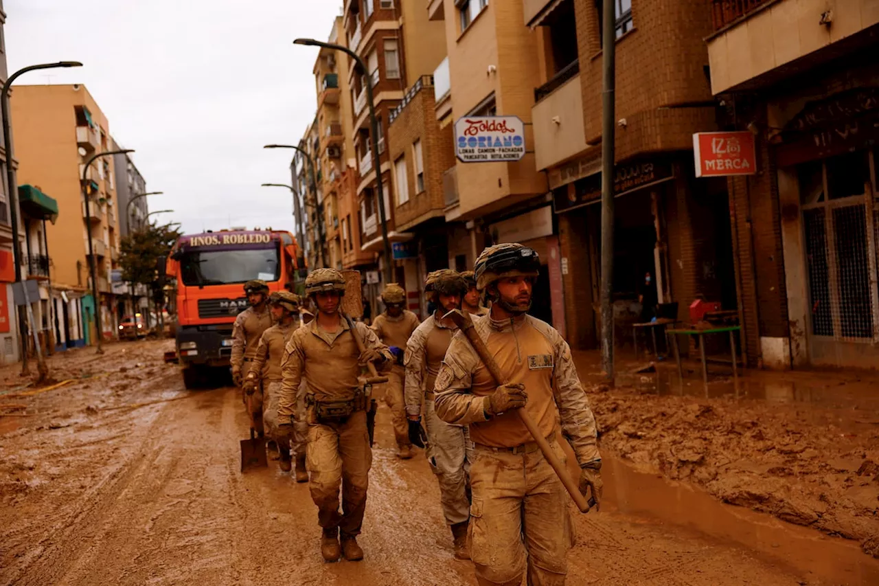 Spain deploys 7,500 troops to flood zone as anger rises over slow help