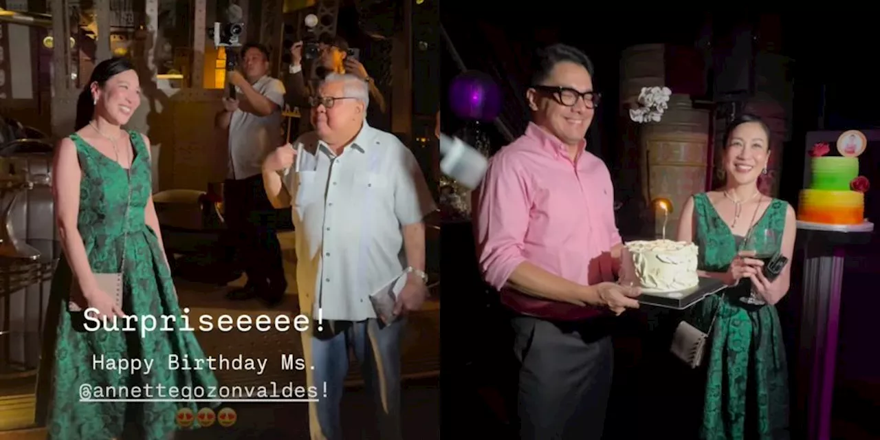 Alden Richards, Dingdong Dantes, more Kapuso stars attend Annette Gozon-Valdes’ birthday bash