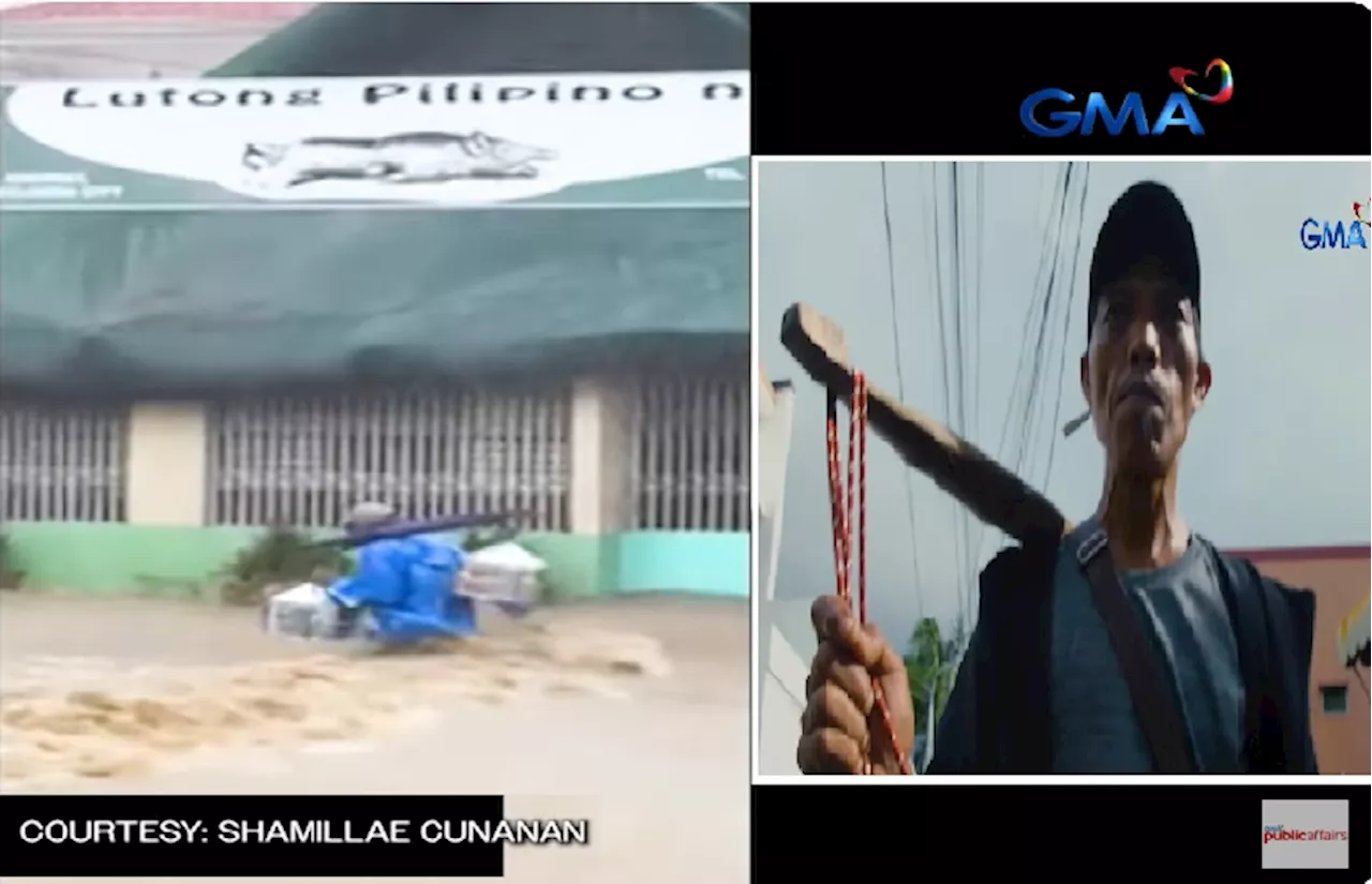 Kakanin vendor na sinuong ang bagyo para kumita nang marangal, nakatanggap ng mga tulong