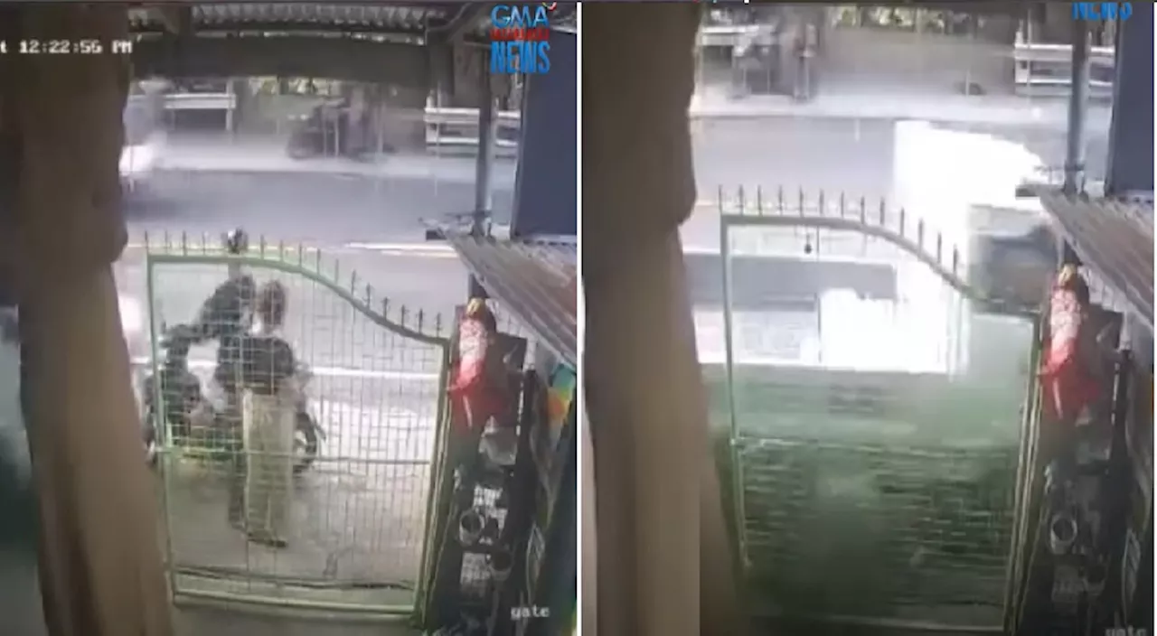 Lalaki at babae na nasa gilid ng daan, tumilapon nang tumbukin ng multicab sa Cebu