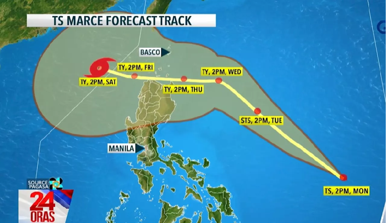 PAGASA: Bagyong 'Marce,' lumakas; ilang lugar sa Luzon, isinailalim sa Signal No. 1