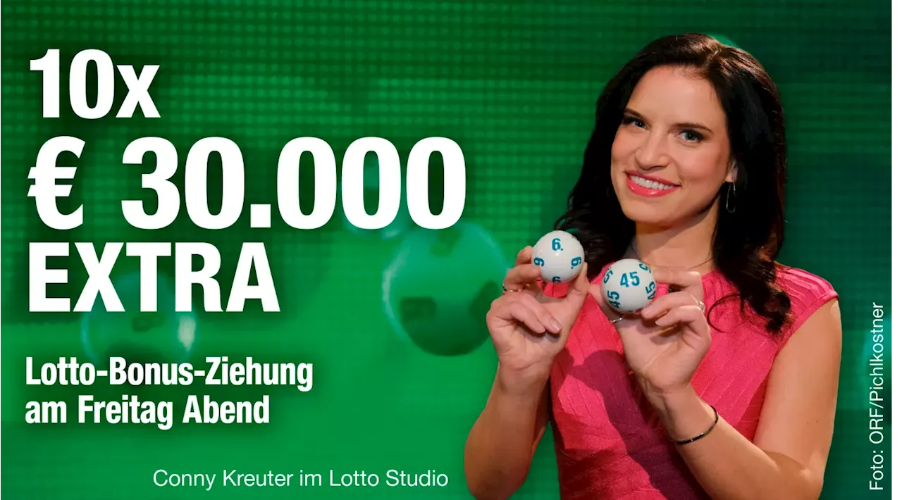  Bonus-Ziehung bringt 10 x 30.000 Euro extra