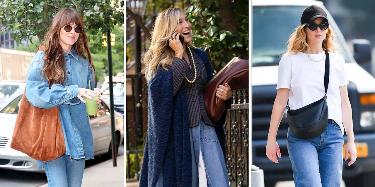 Sarah Jessica Parker Carried the Cool-Girl Bag Style Dakota Johnson Made Big for Fall