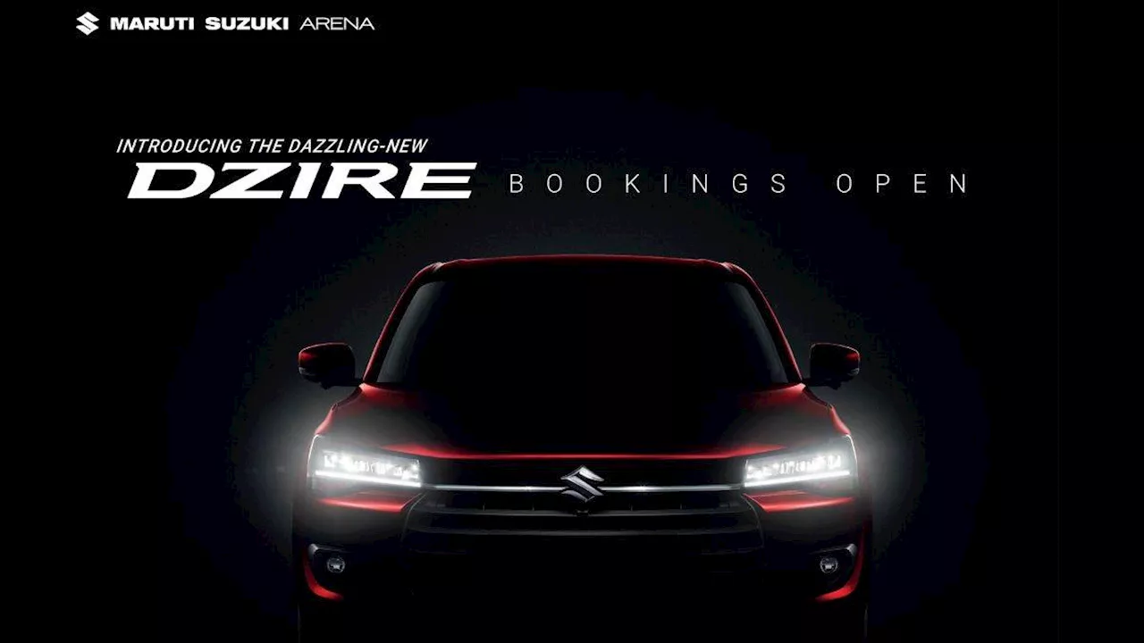 2024 Maruti Dzire Booking: नई जेनरेशन डिजायर के लिए बुकिंग शुरू, बेहतरीन फीचर्स के साथ 11 Nov को होगी लॉन्‍च