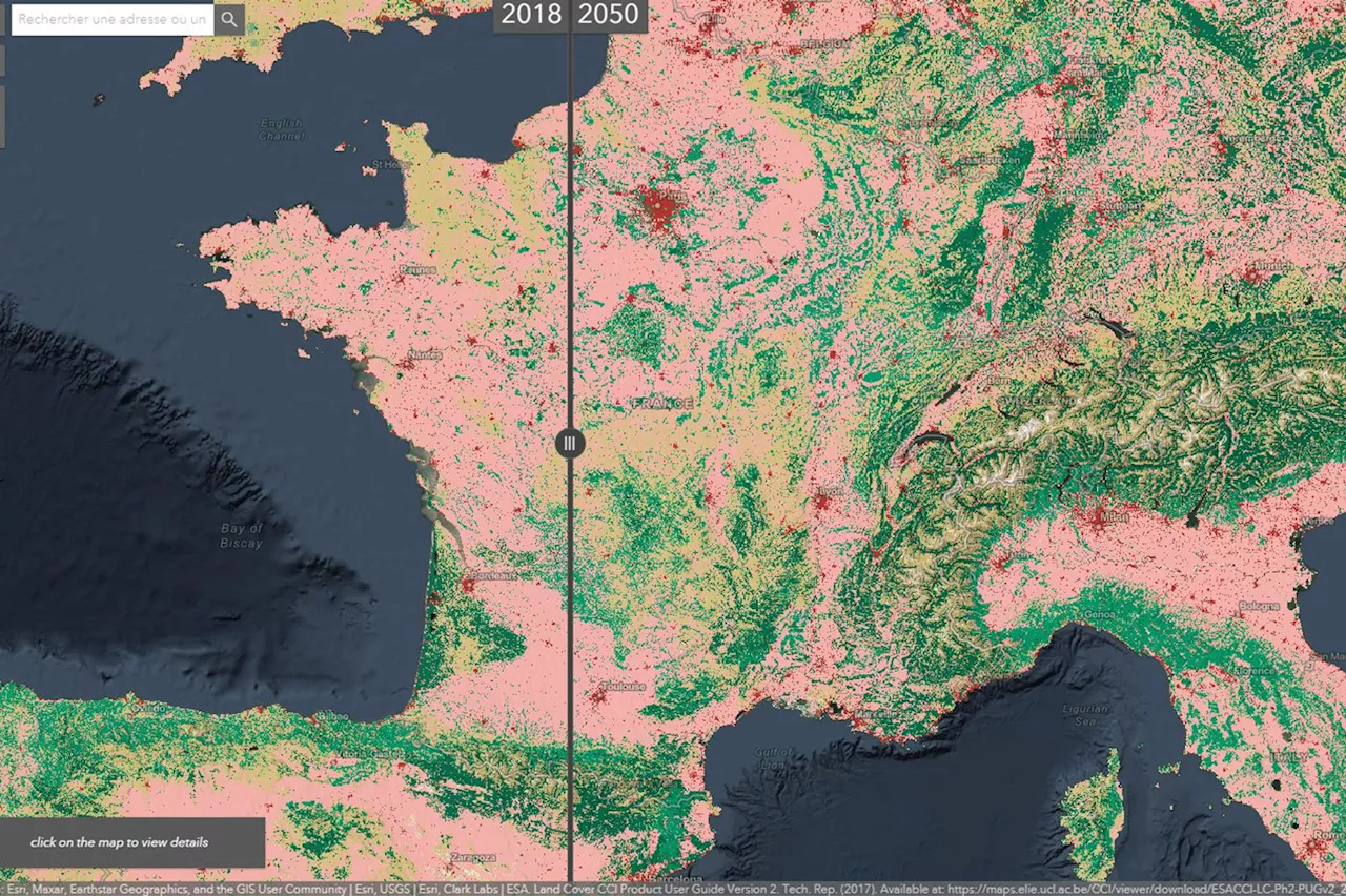 Visualisez les changements majeurs dans votre région avec cette carte interactive fascinante de 2050 !