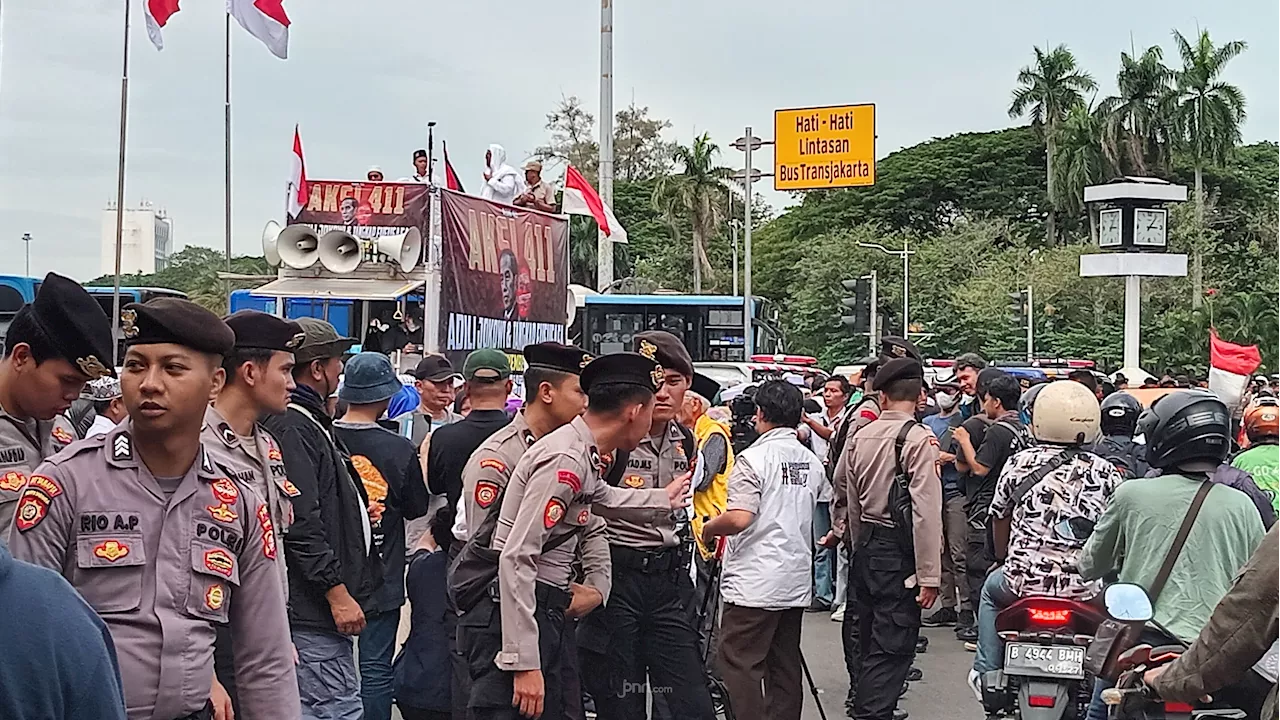 Aksi 411 di Kawasan Patung Kuda, Lihat Massanya