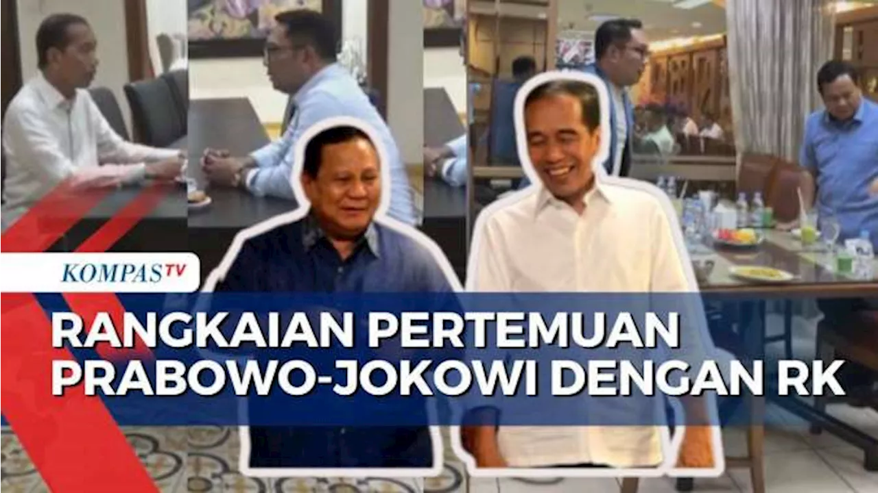 Pertemuan Presiden Prabowo-Jokowi dengan Ridwan Kamil, Dapat Kritikan dari Sekjen PDIP