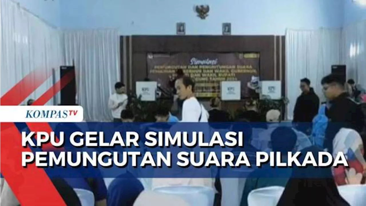 Simulasi Pemungutan Suara Digelar KPU Jelang Pilkada Serentak 27 November 2024