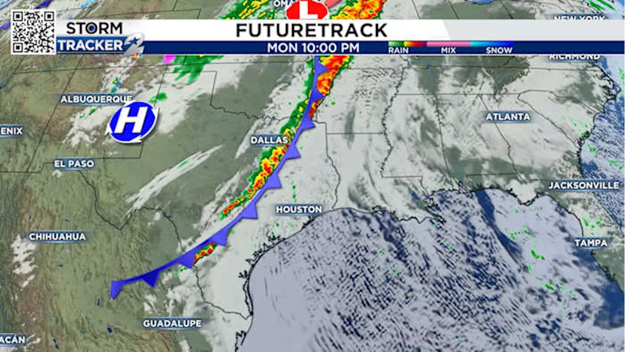 Cold front approaches Houston late Monday