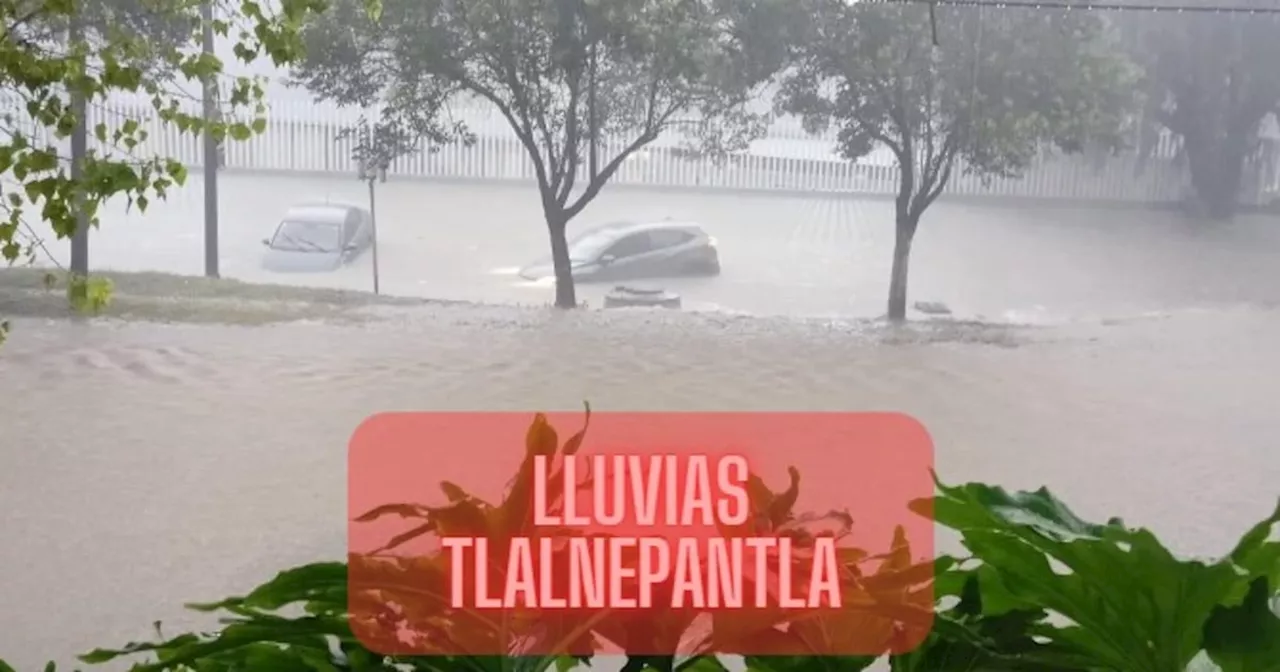 FOTOS y VIDEO de las fuertes lluvias que azotan a Tlalnepantla este domingo