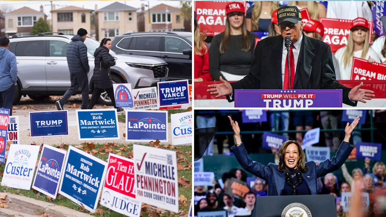 Presidential election 2024 Live: Harris and Trump make final pitch to voters before US election