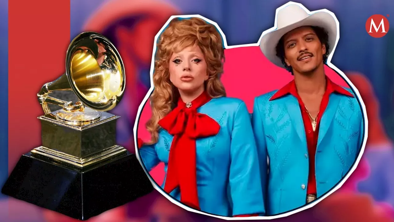 'Die With a Smile', la canción de Bruno Mars y Lady Gaga, favorita rumbo a los Grammys 2025